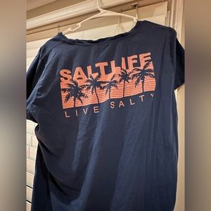 XL women’s salt life T shirt blue